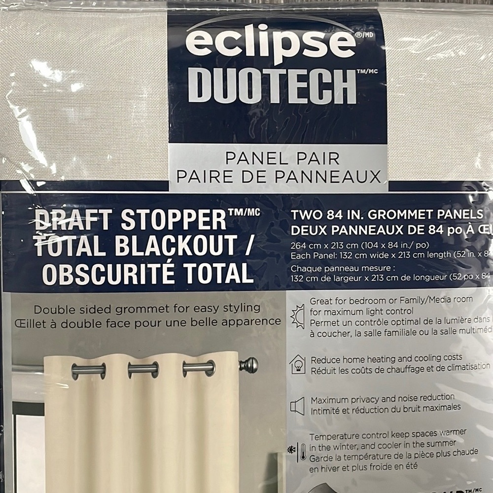 Eclipse 2-pack Total Blackout Curtain Panel - Picture 4 of 5